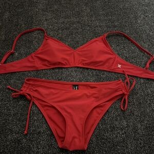 Hurley Women's Red Bikinis-and-tankini-sets